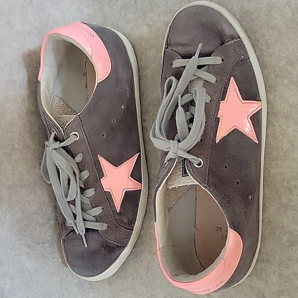 Golden Goose Superstar size 39, Excellent condition grey suede/pink (No heel) - Picture 5 of 16